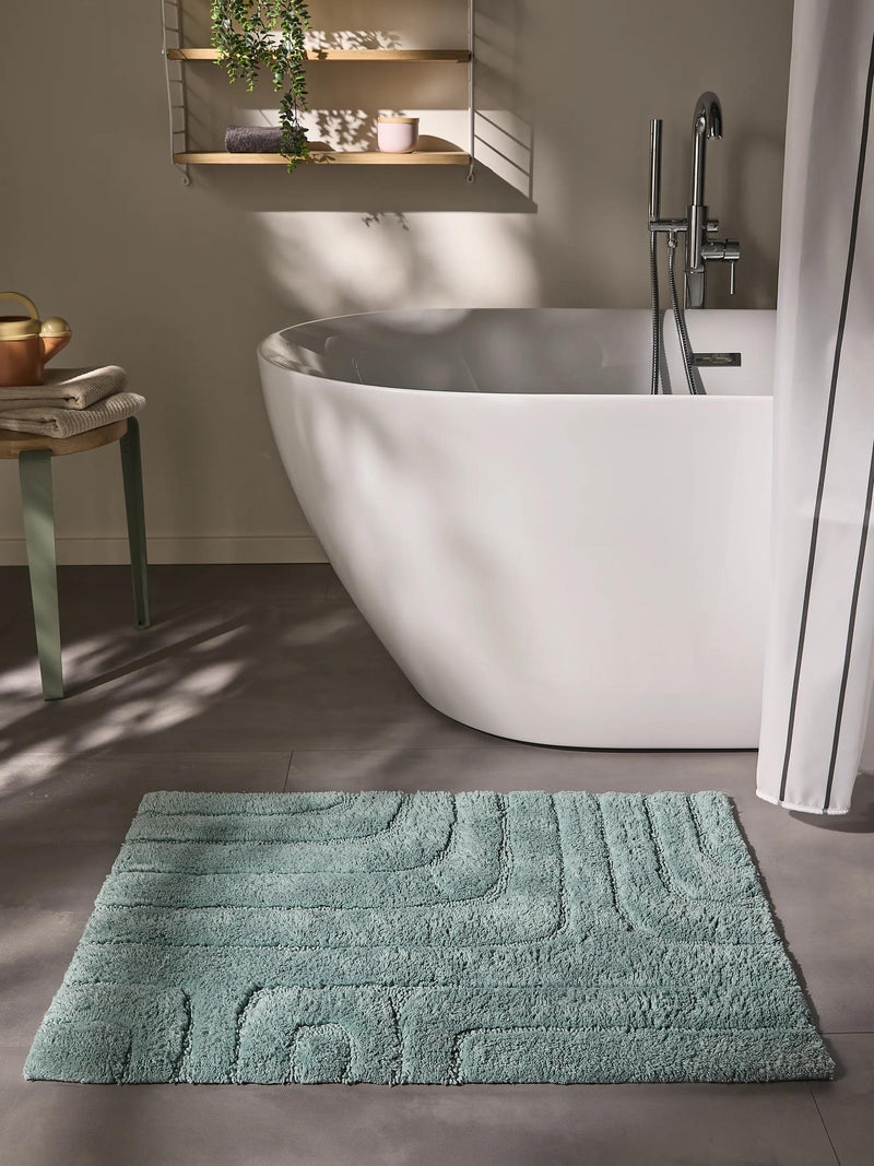 Bath Rug Dan Blue