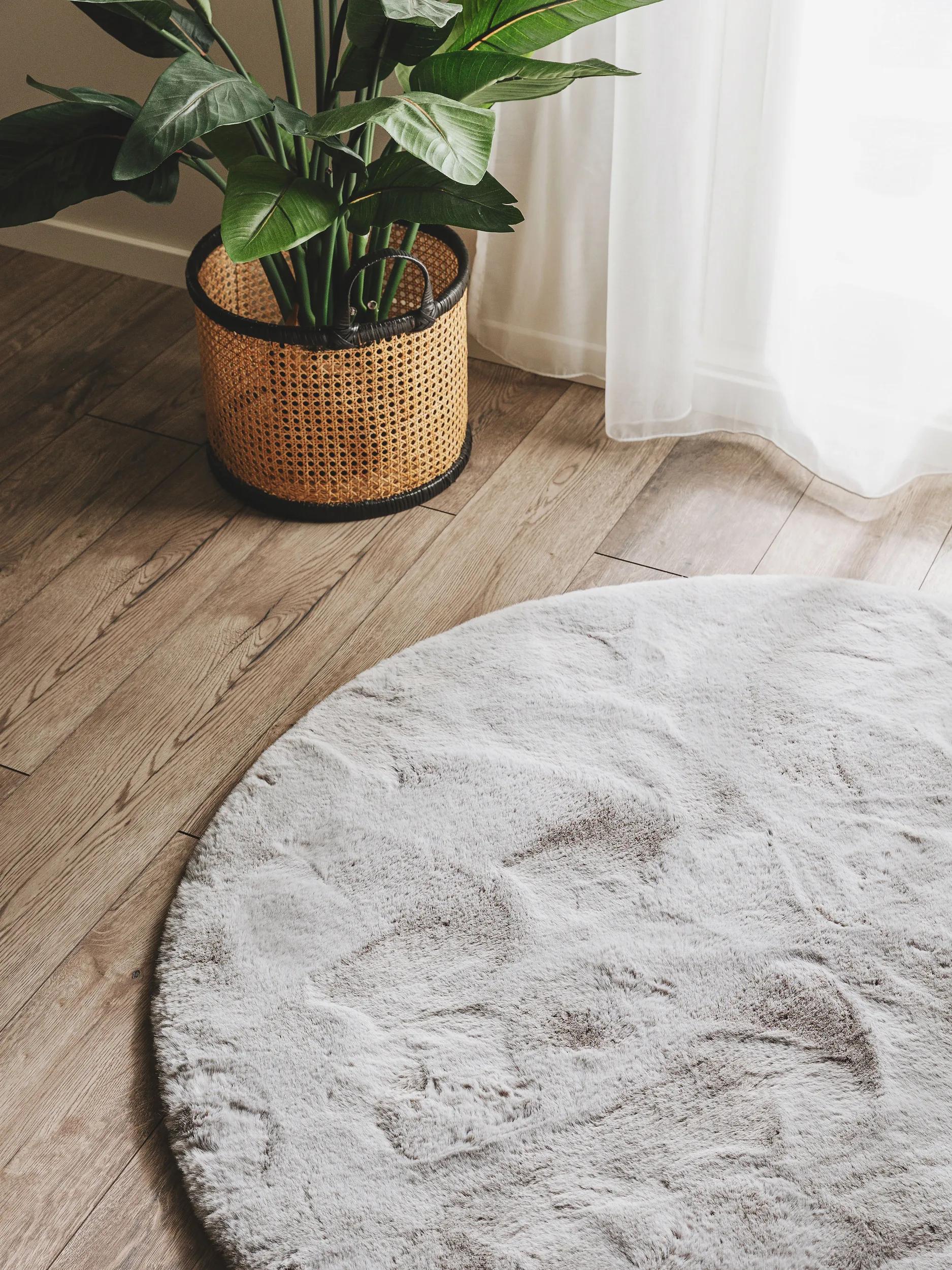 Fur Rug Dave Grey
