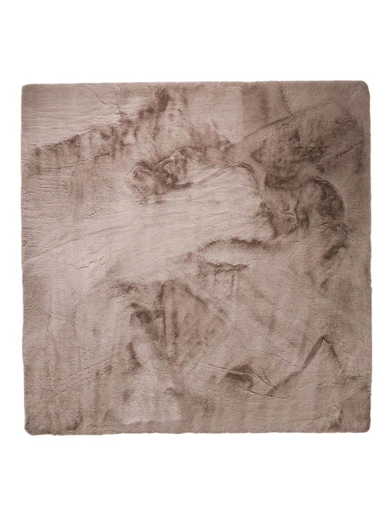 Fur Rug Dave Taupe