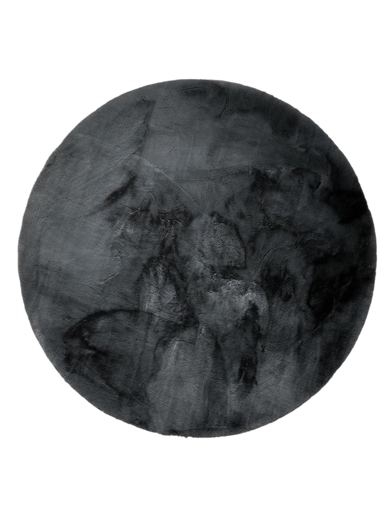 Fur Rug Dave Charcoal