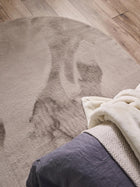 Faux Fur Rug Dave Taupe