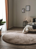 Fur Rug Dave Taupe
