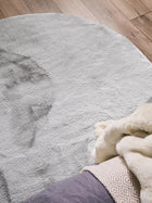 Faux Fur Rug Dave Grey