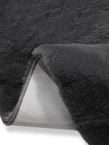 Faux Fur Rug Dave Charcoal