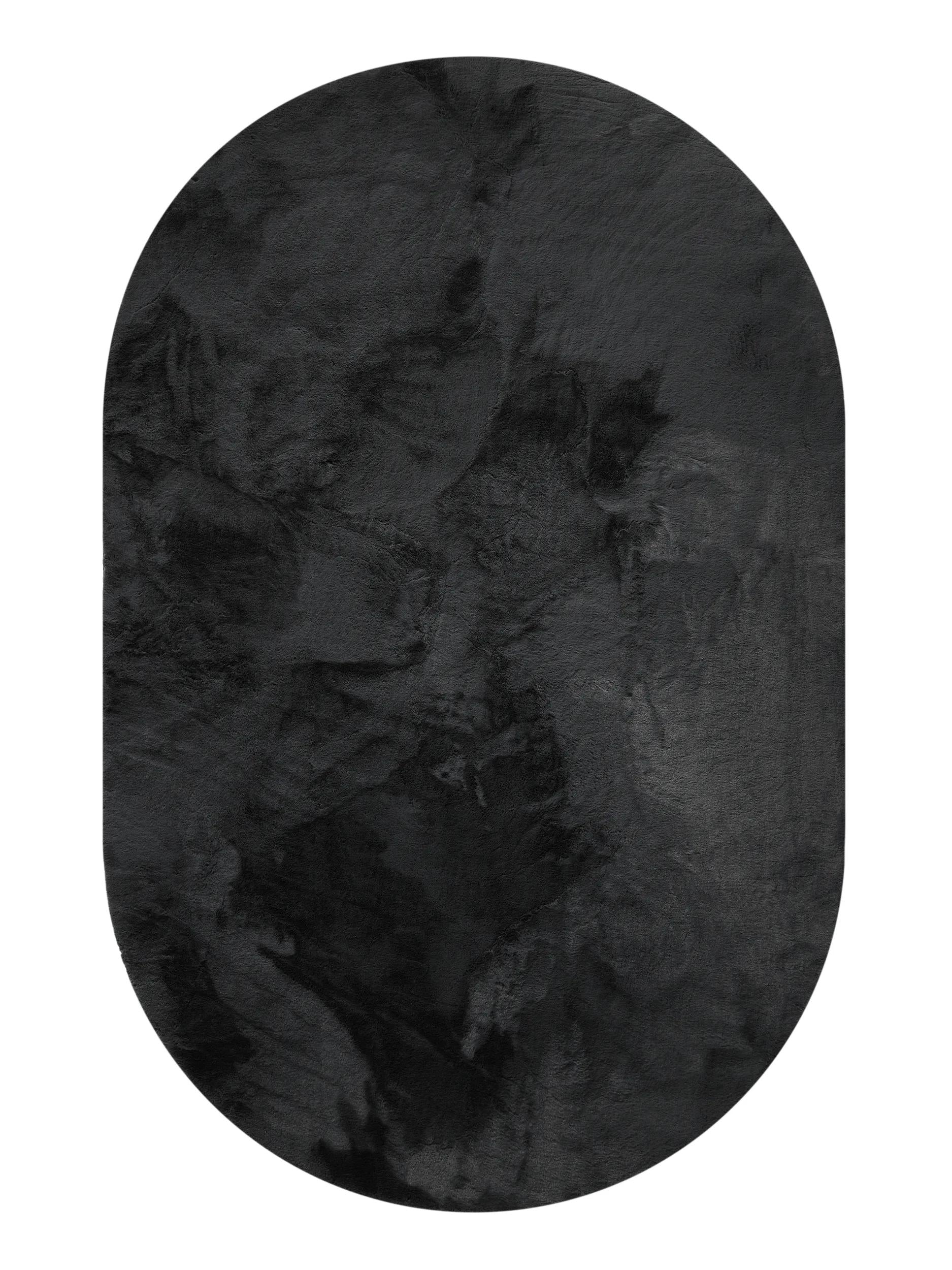 Faux Fur Rug Dave Charcoal