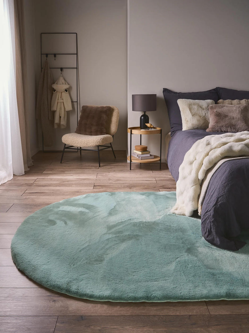 Faux Fur Rug Dave Mint