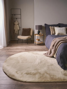 Faux Fur Rug Dave Cream