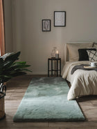 Tapis en fourrure Dave Mint