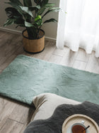 Tapis en fourrure Dave Mint