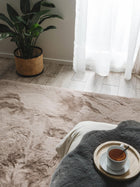 Fur Rug Dave Taupe