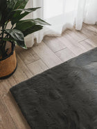 Fur Rug Dave Charcoal
