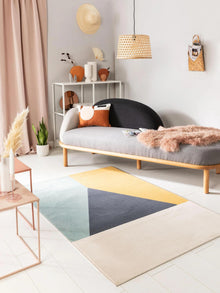 Rug Dessert Blue/Yellow