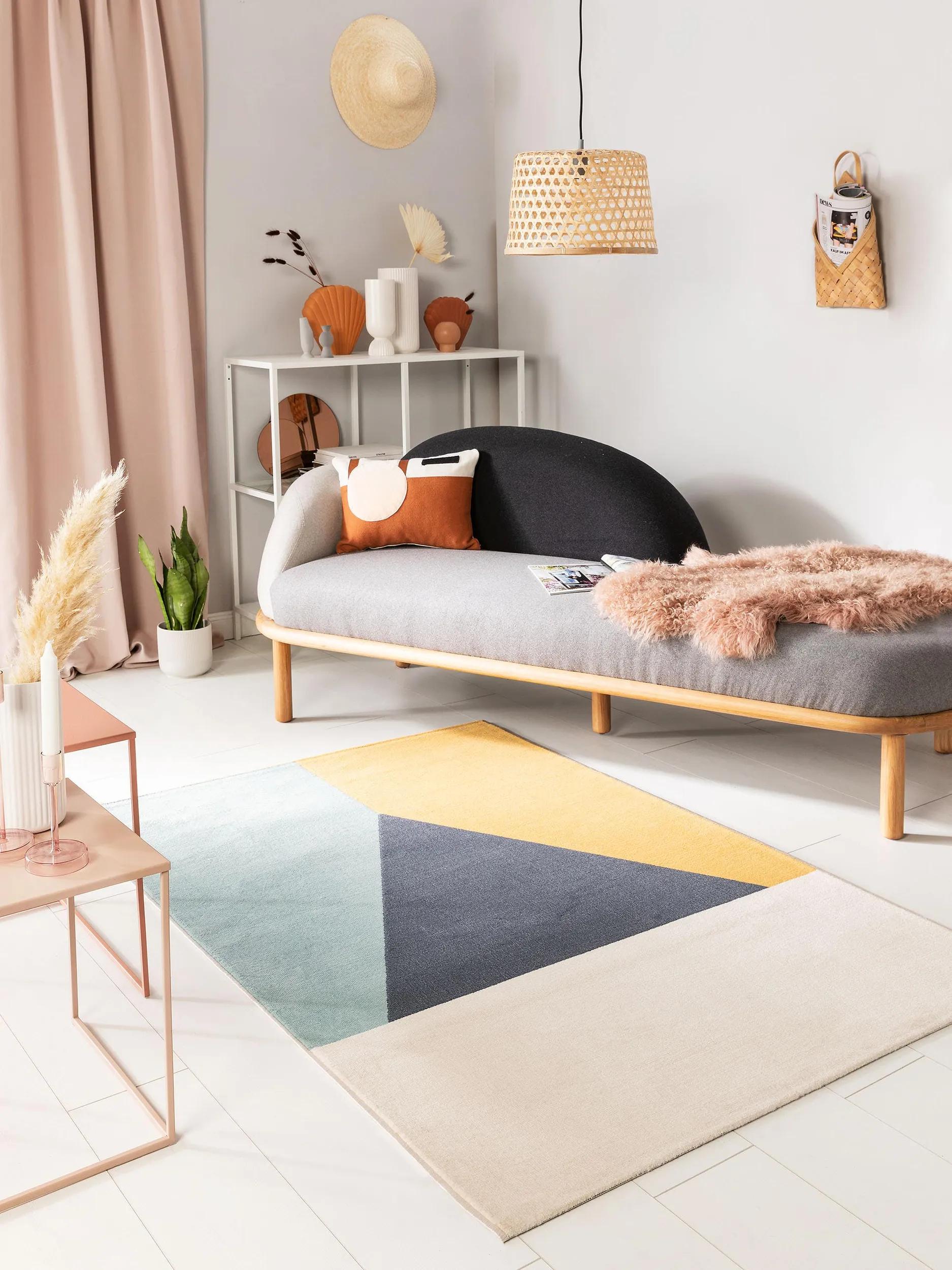 Rug Dessert Blue/Yellow