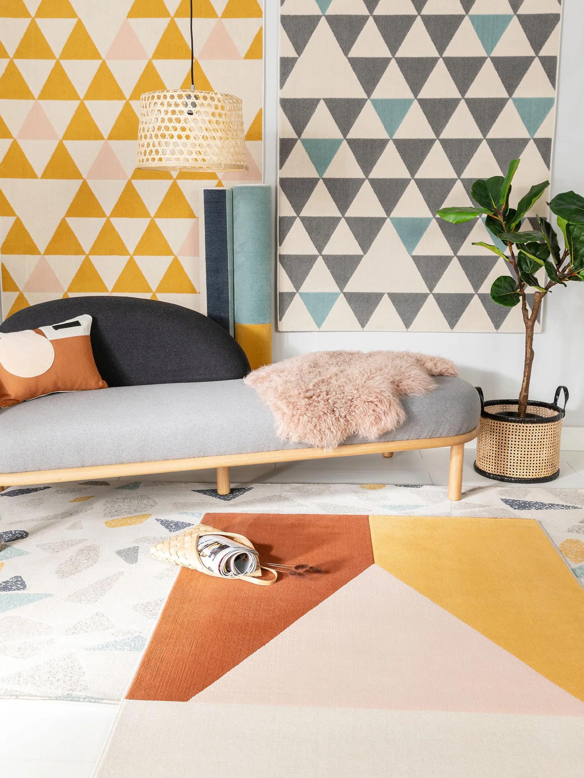 Rug Dessert Blue/Yellow