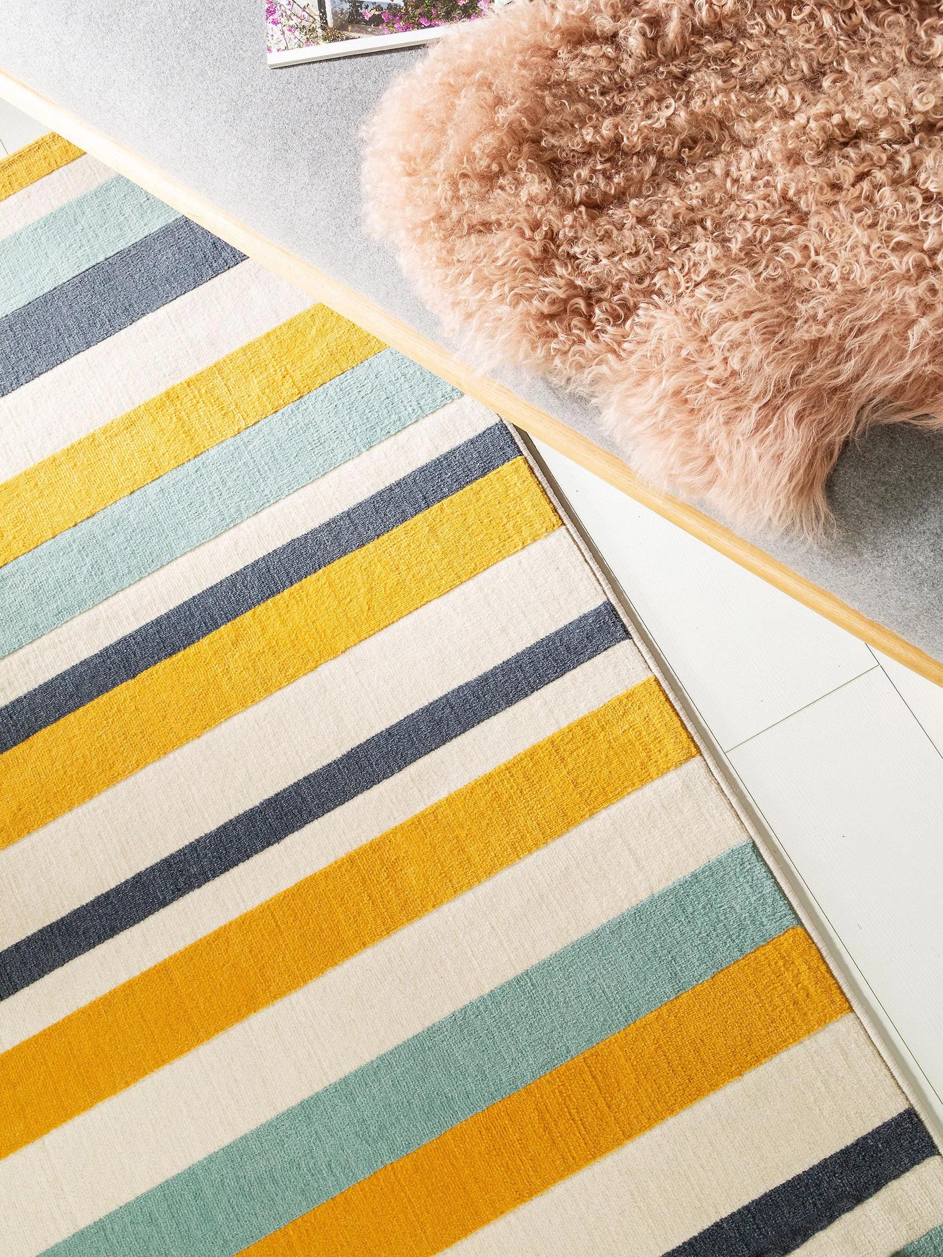 Rug Dessert Blue/Yellow