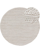 Round Wool Rug Dina Cream