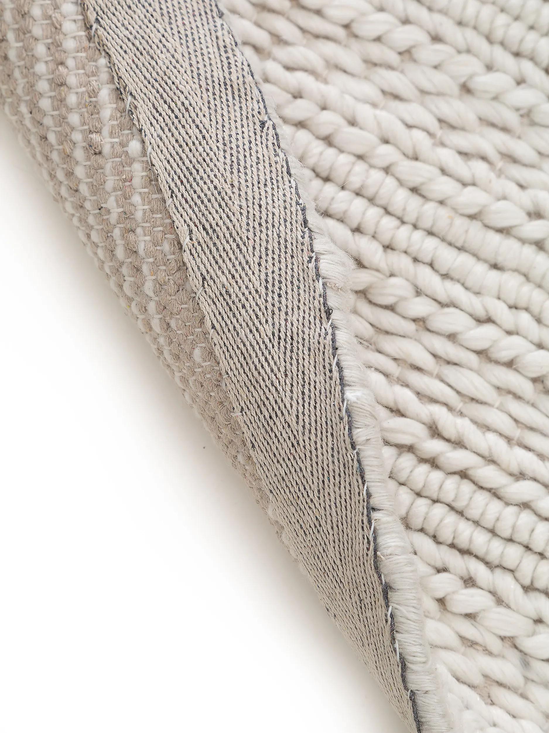 Round Wool Rug Dina Cream