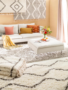 Shaggy rug Ebba Beige
