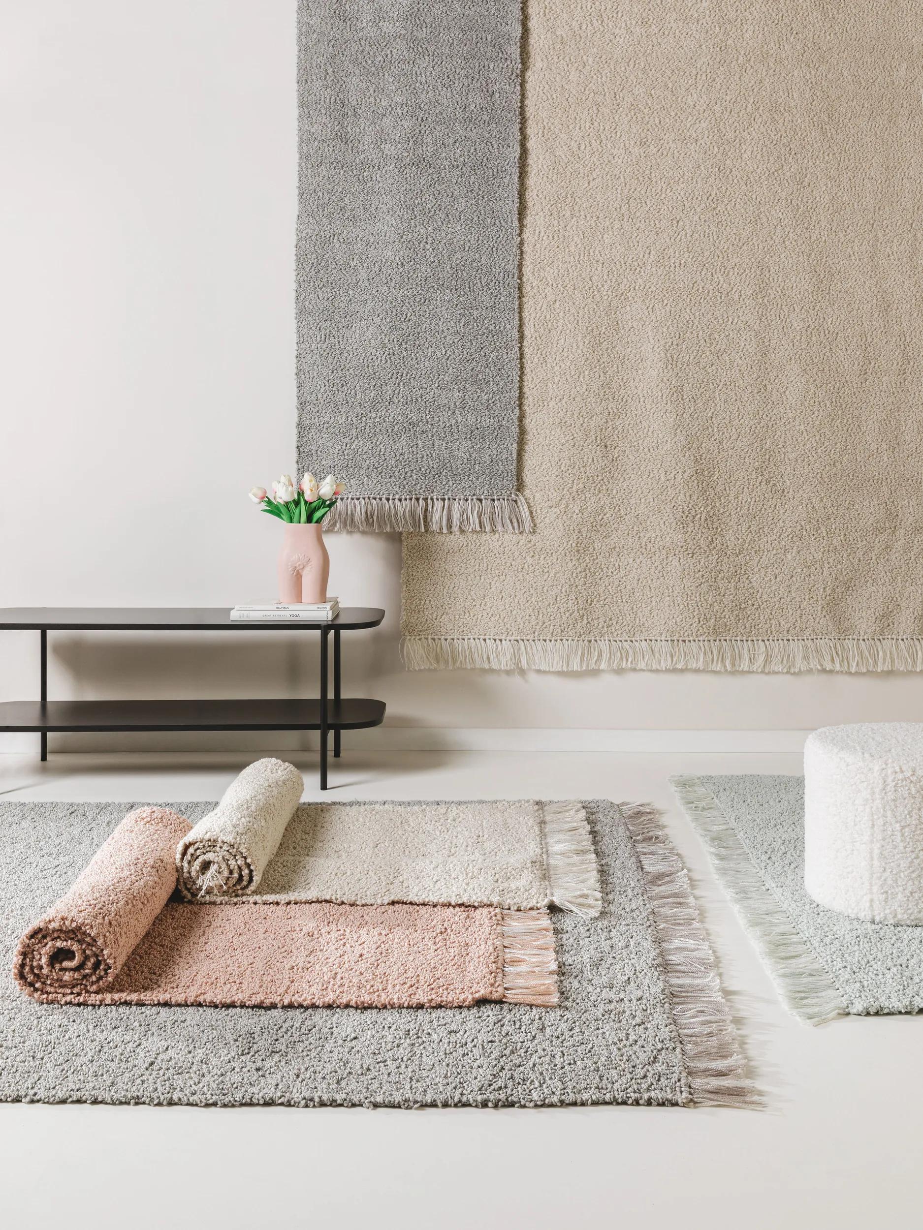 Reversible Rug Eddy Light Grey