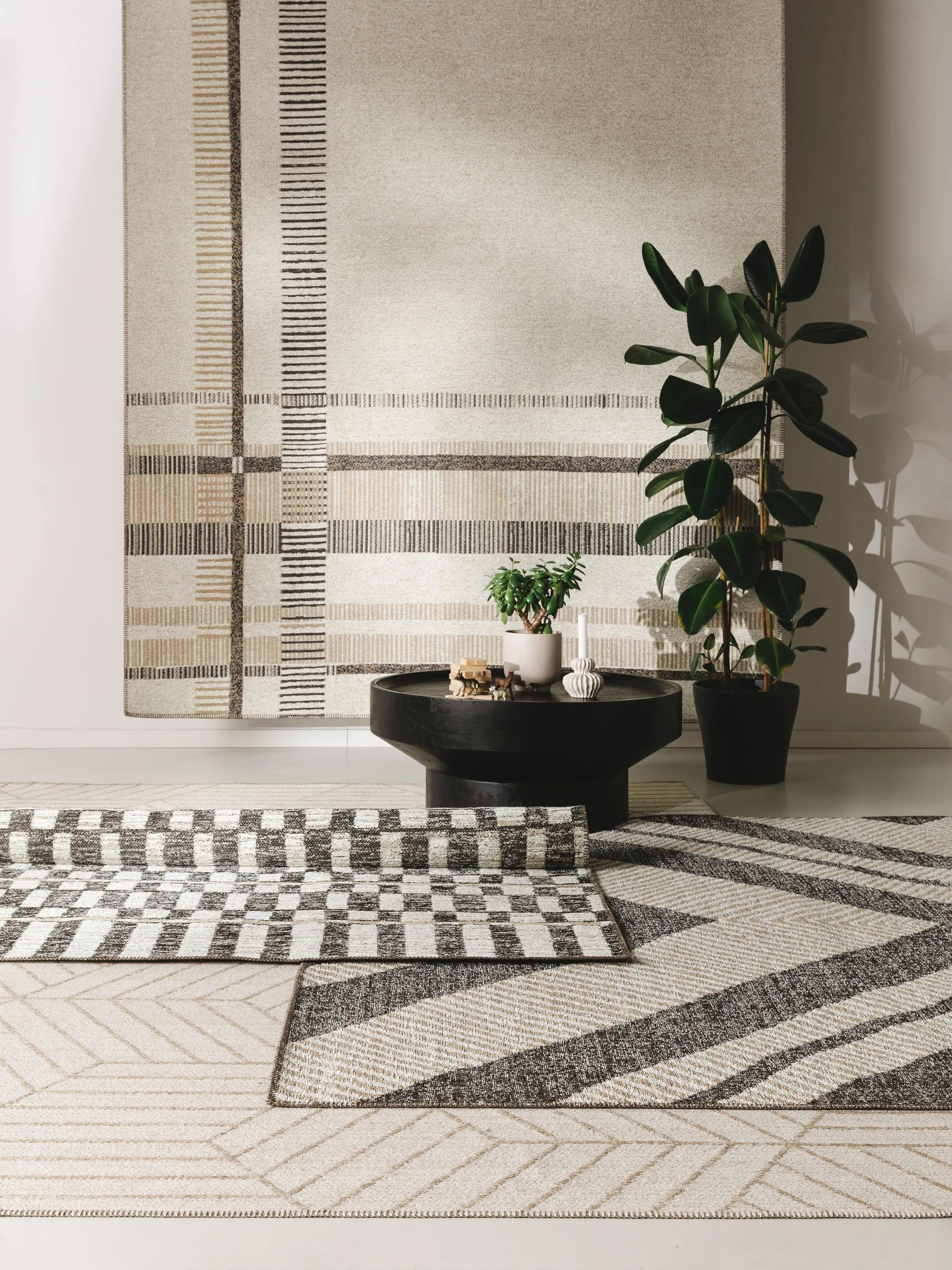 Flat Weave Rug Elena Beige/Brown
