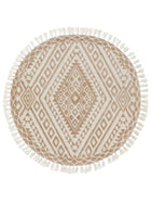 Round Rug Elias Beige