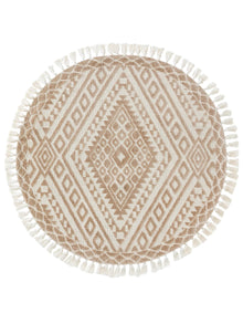 Round Rug Elias Beige