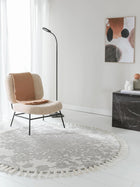 Tapis rond Elias gris