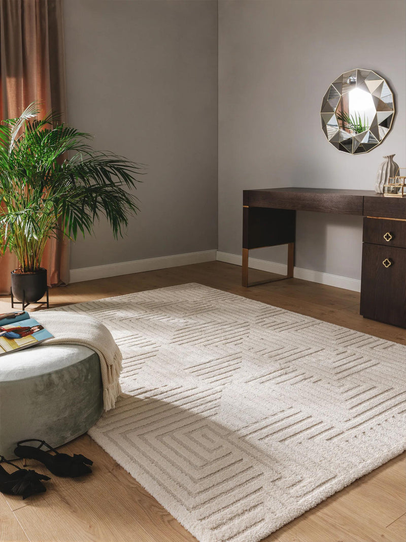 Alfombra Eve Crema/Beige