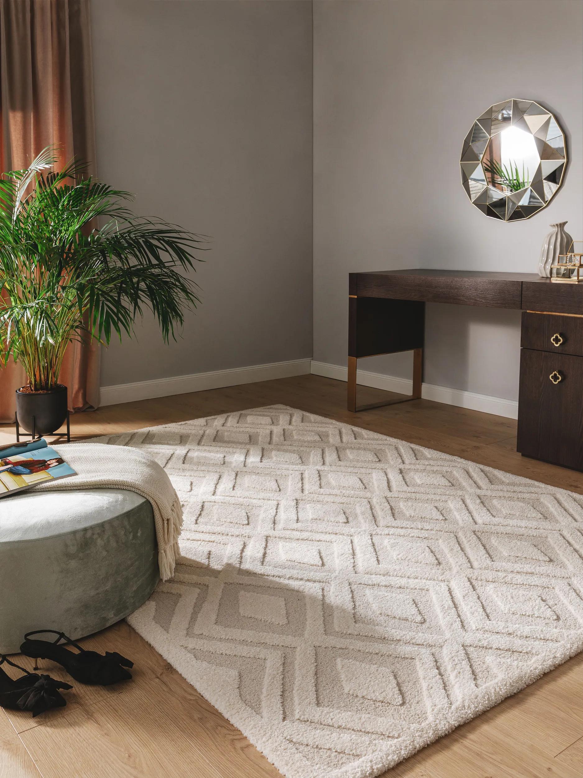Alfombra Eve Crema/Beige
