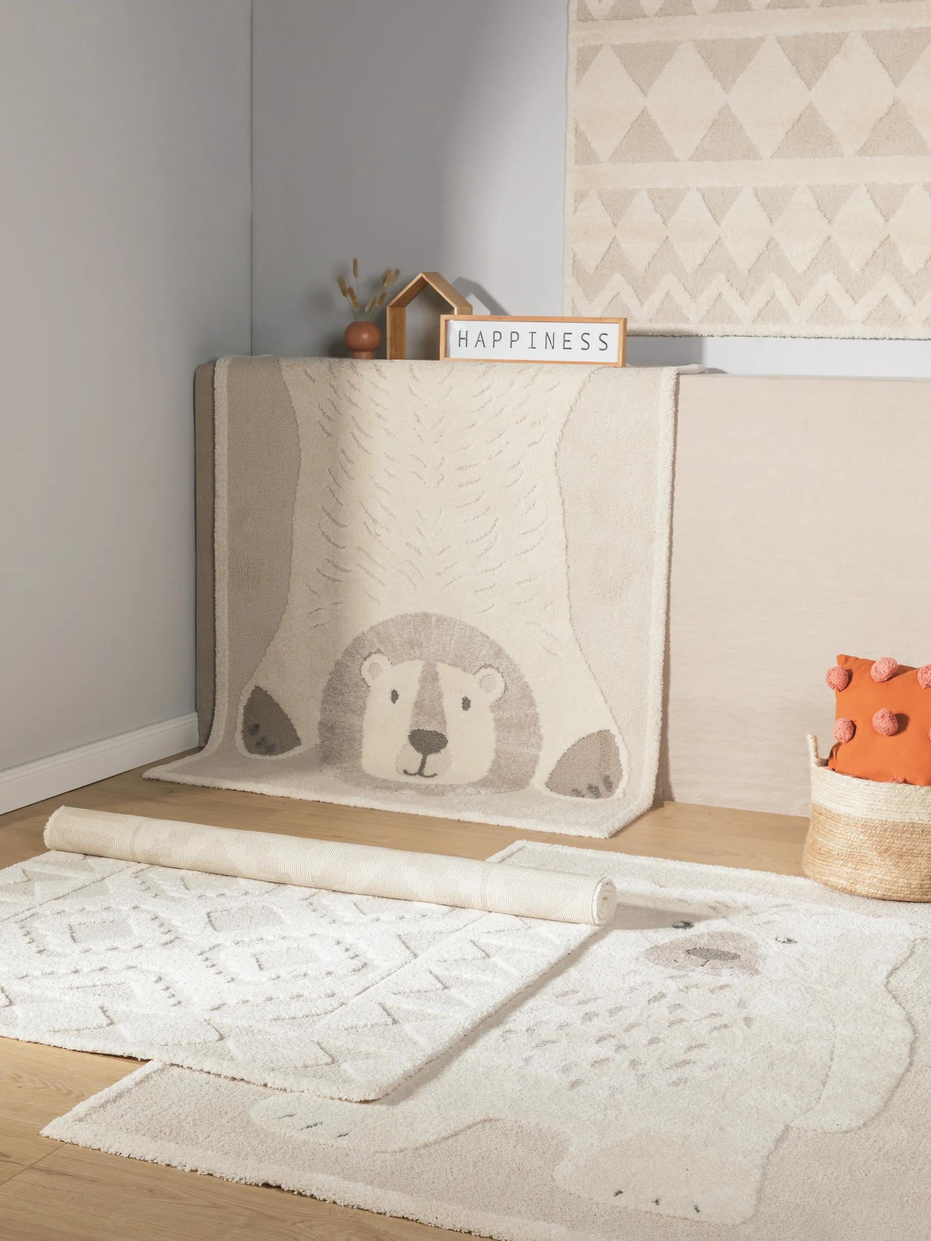 Alfombra infantil Eve crema/beige