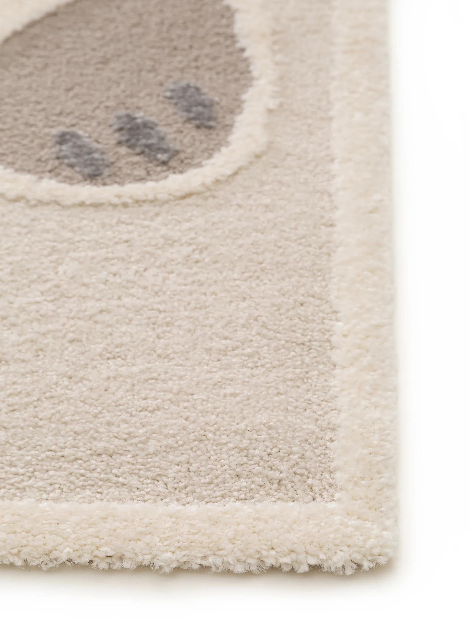 Alfombra infantil Eve crema/beige