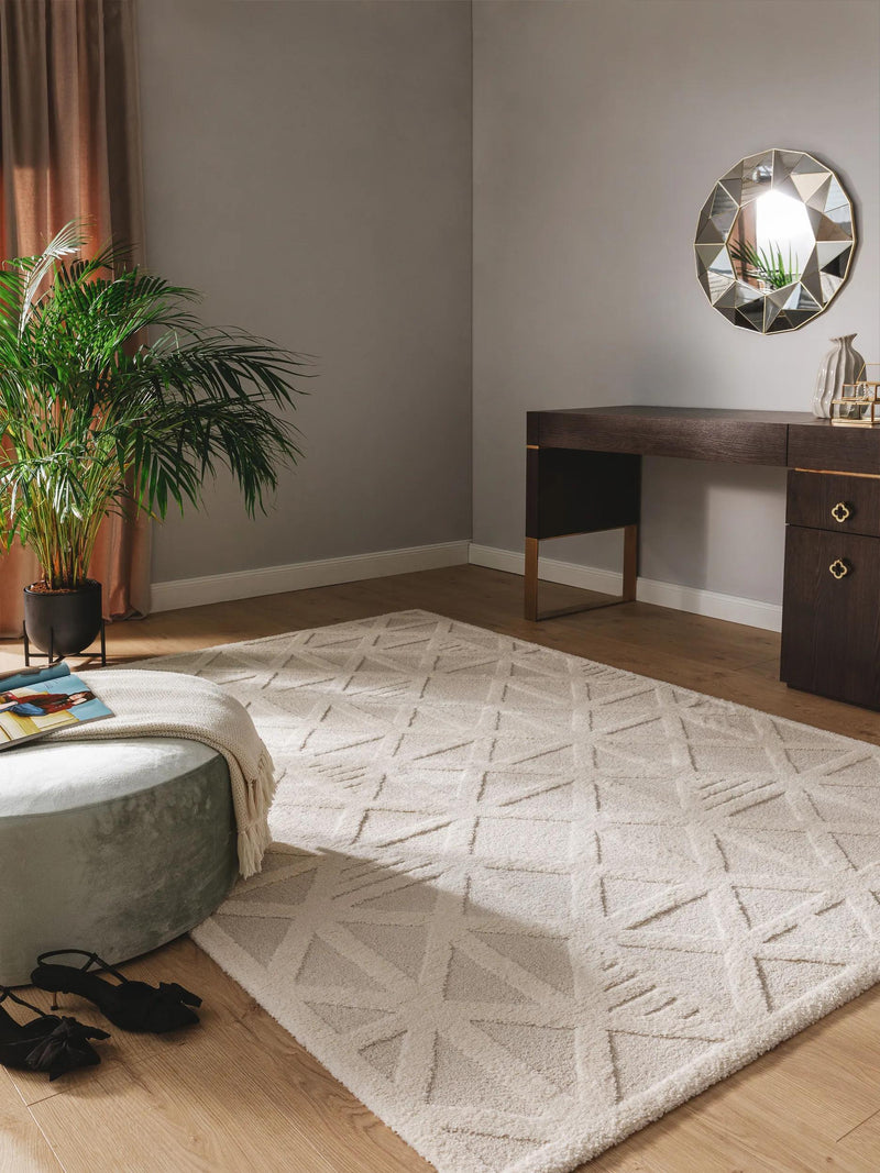 Alfombra Eve Crema/Beige
