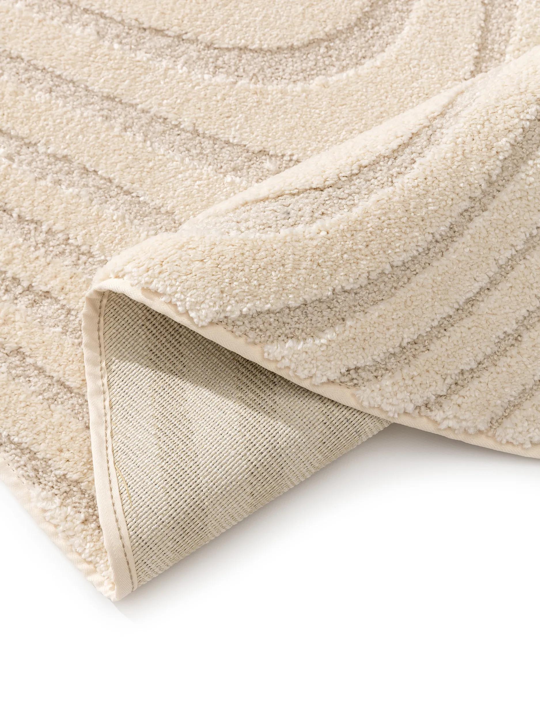 Runder Teppich Eve Creme