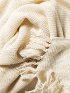 Cotton blanket Ezra Ivory