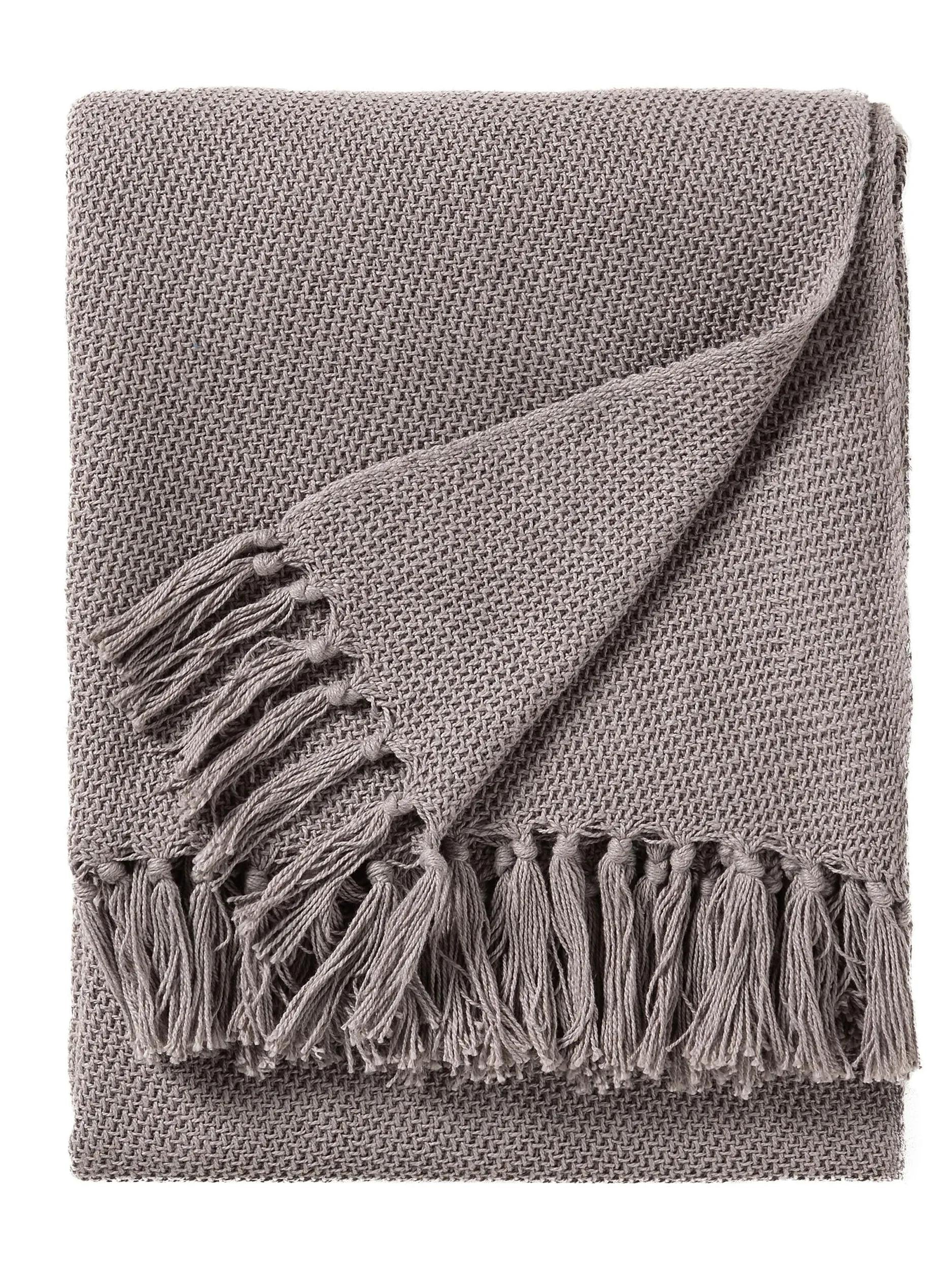 Cotton blanket Ezra Grey
