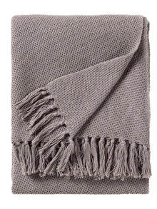 Cotton blanket Ezra Grey