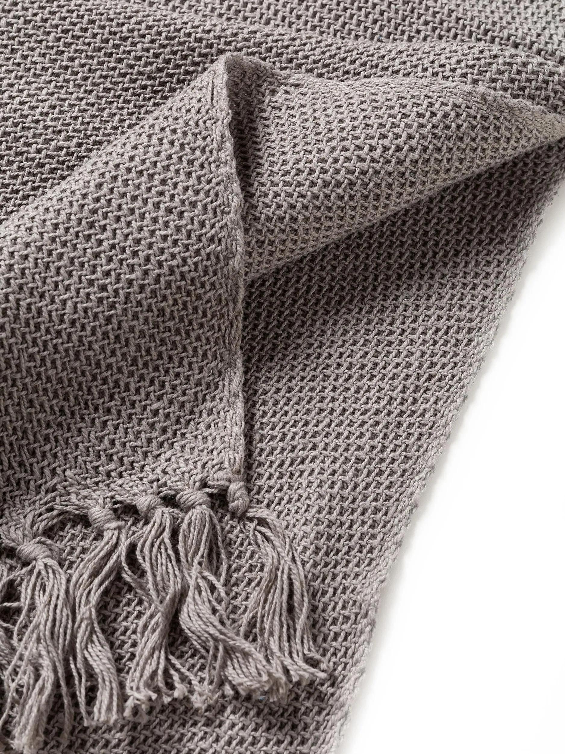 Cotton blanket Ezra Grey