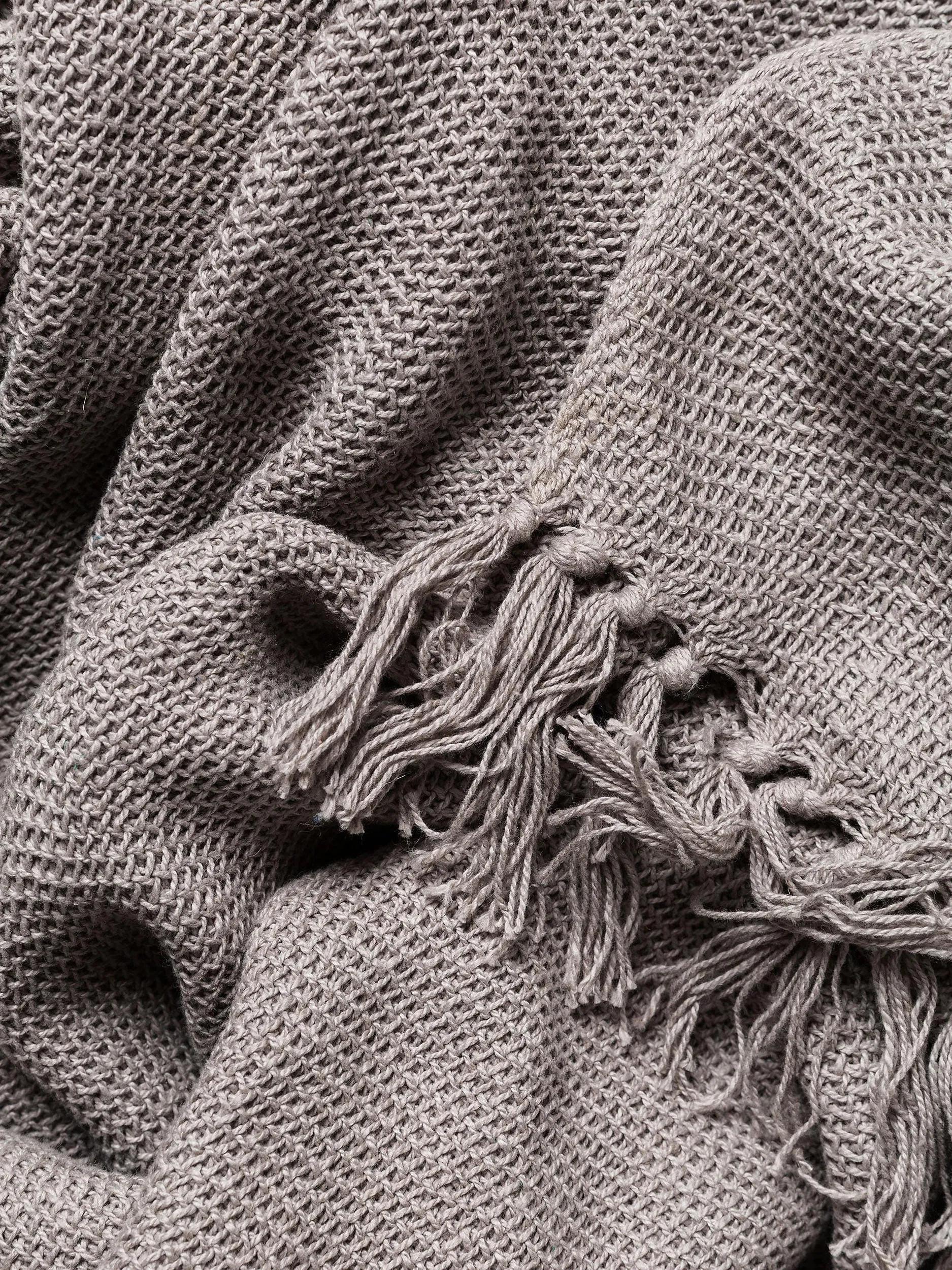 Cotton blanket Ezra Grey