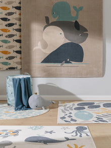 Kids rug Fabius Beige/Blue