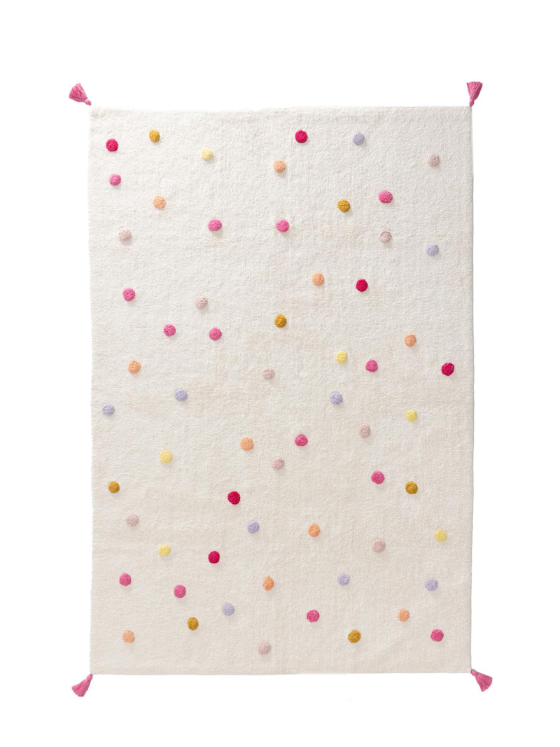 Washable Kid´s Rug Fiete Multicolour/Pink