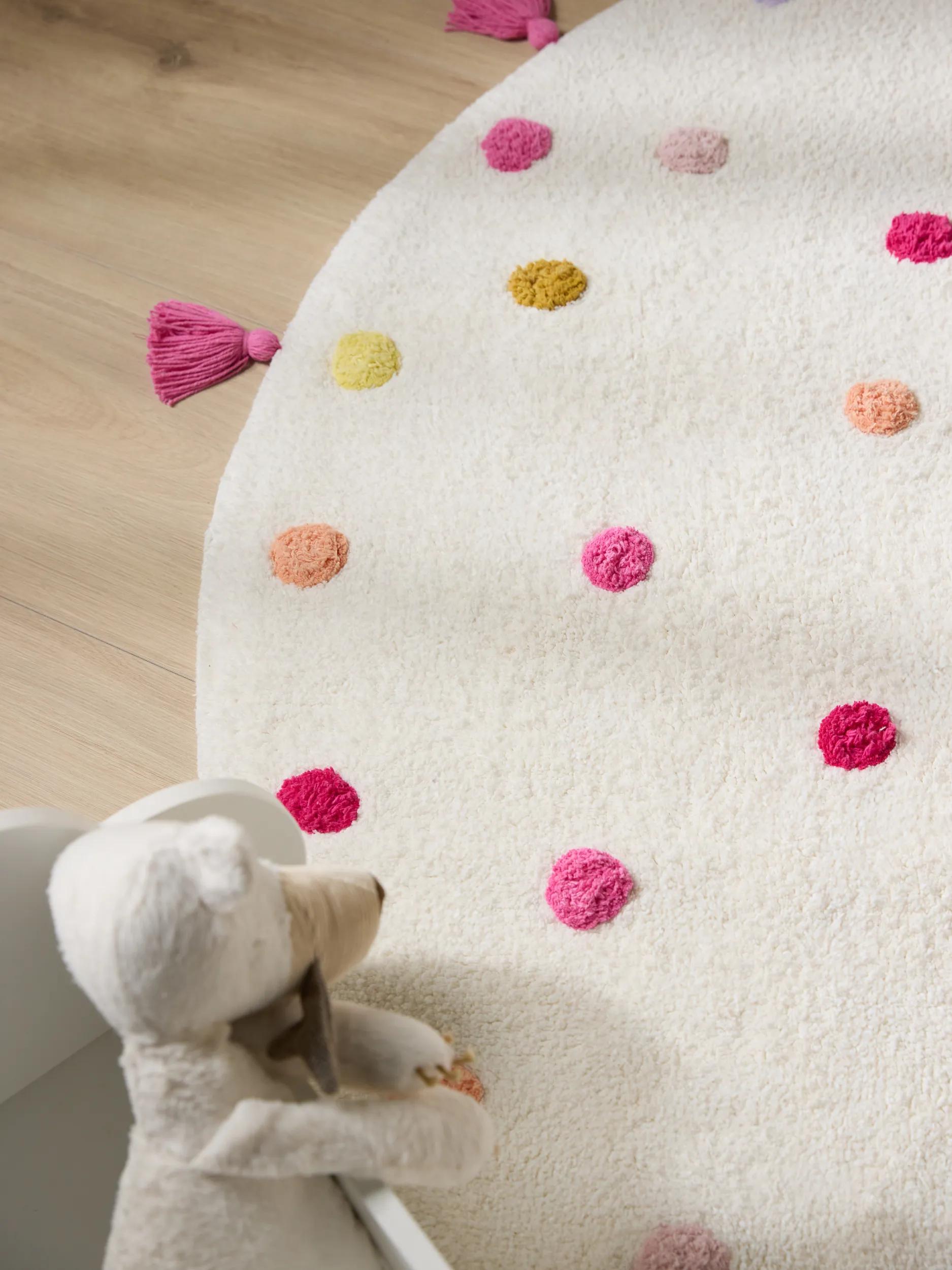 Washable Kid´s Rug Fiete Multicolour/Pink