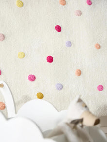 Washable Kid´s Rug Fiete Multicolour/Pink
