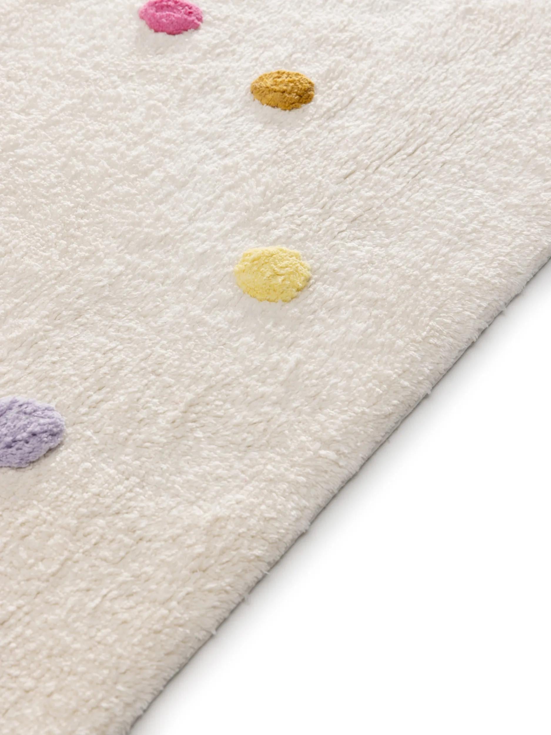 Alfombra lavable para niños Fiete multicolor/rosa