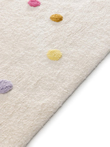 Alfombra lavable para niños Fiete multicolor/rosa