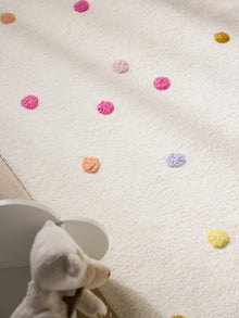 Alfombra lavable para niños Fiete multicolor/rosa