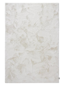 Shaggy rug Fine White