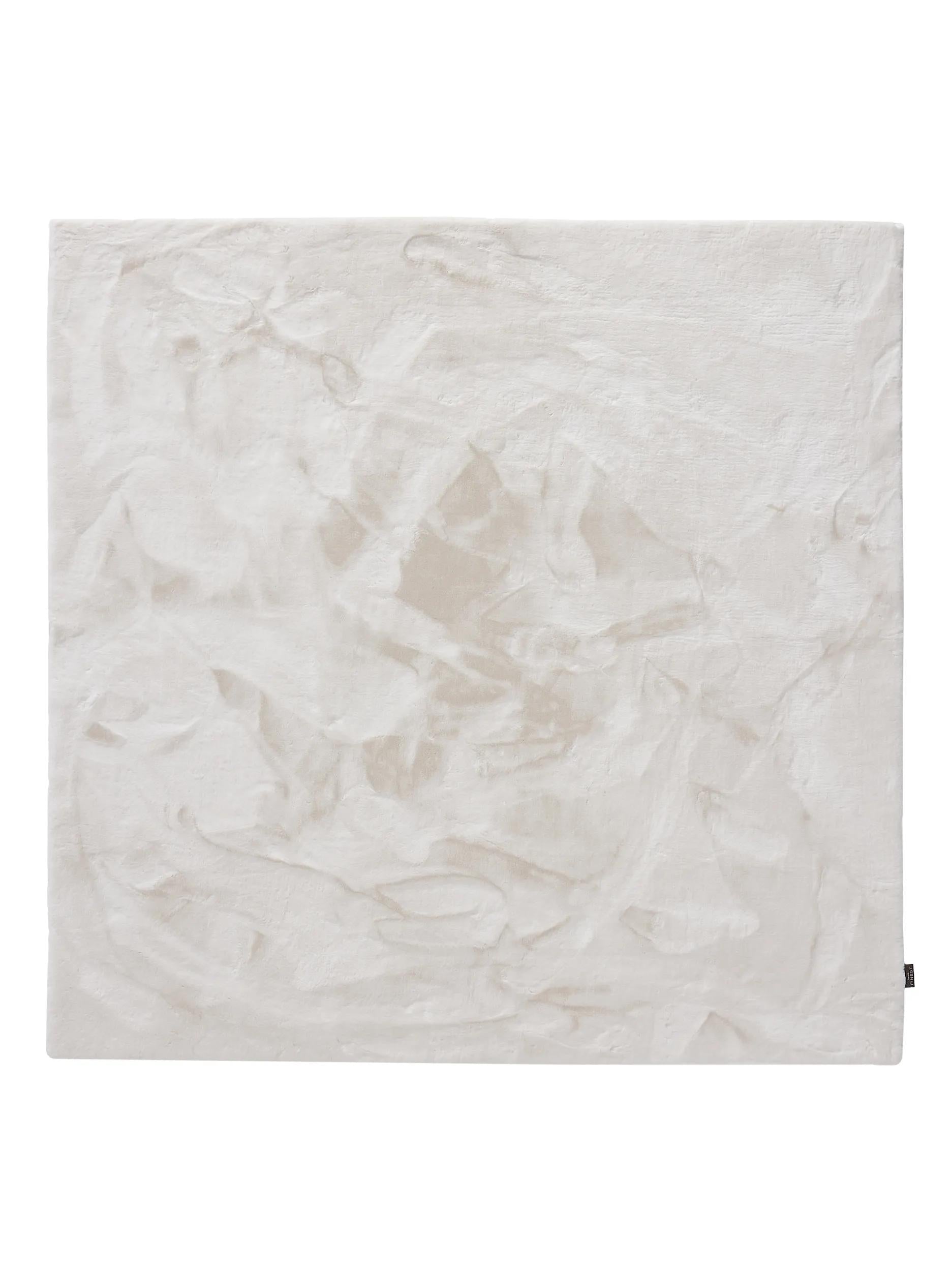 Shaggy rug Fine White