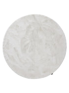 Shaggy rug Fine White