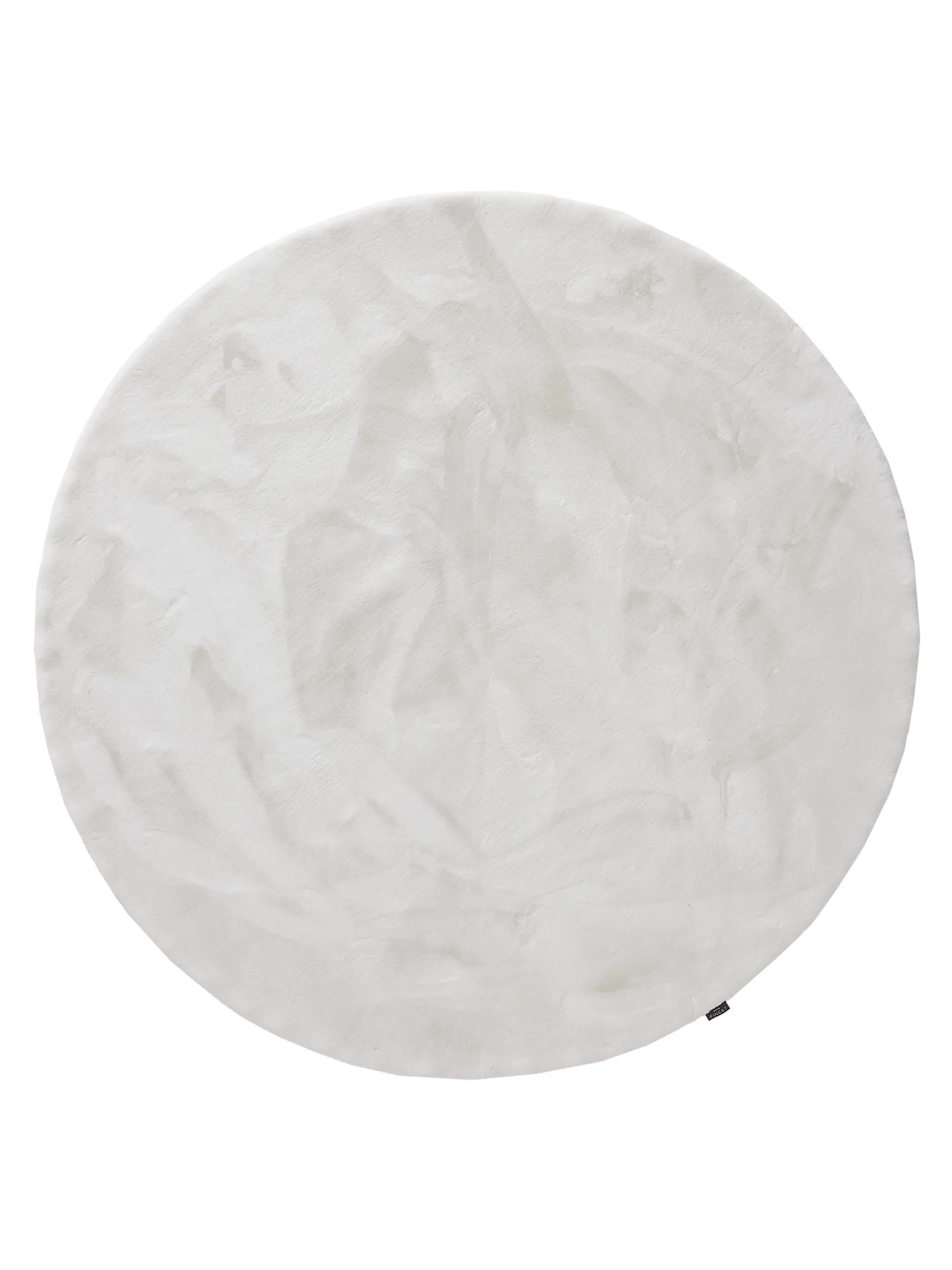 Shaggy rug Fine White