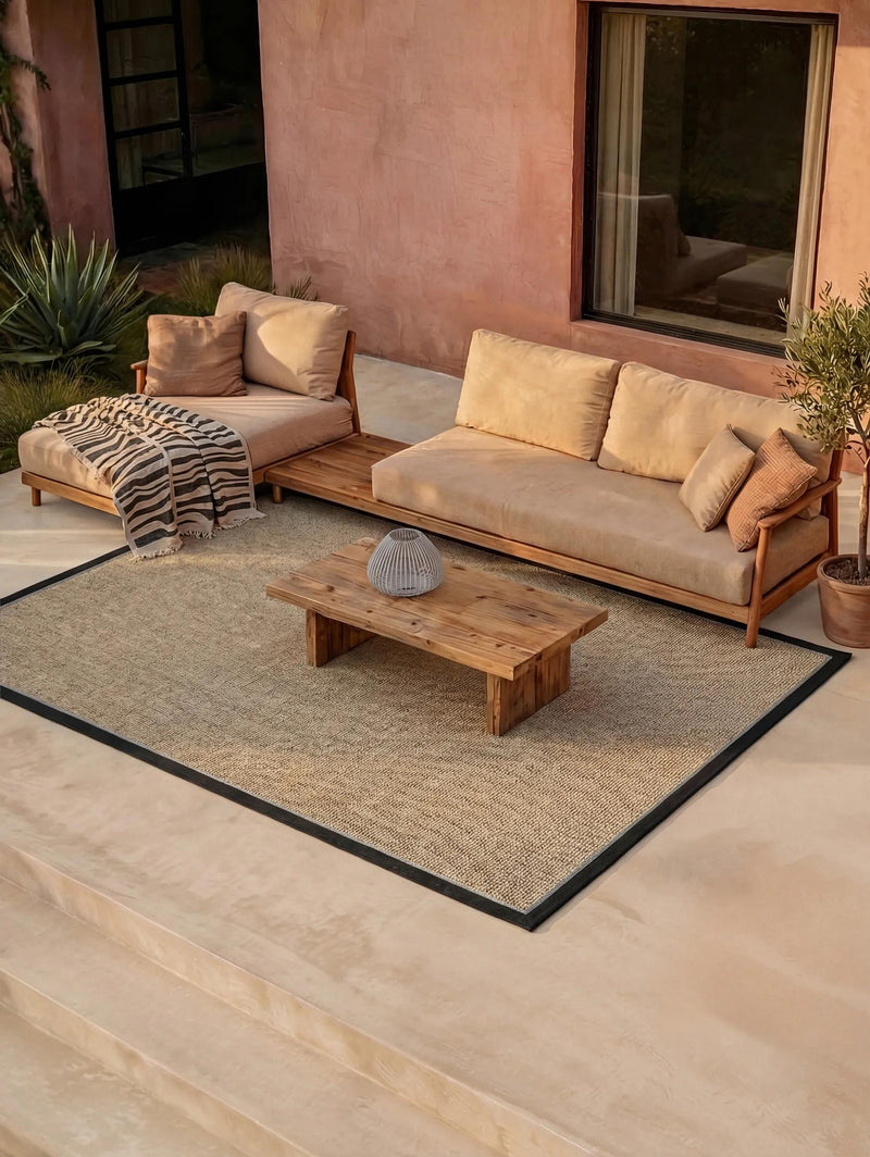 In- & Outdoor Rug Finley Beige/Black